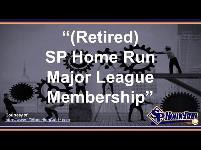 (Retired) SP Home Run Major League Membership || [Screencast Video]