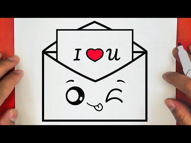 HOW TO DRAW A CUTE LETTER ,STEP BY STEP, DRAW Cute things