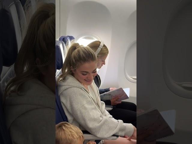 Trying to get my baby to fall asleep on our flight #shorts