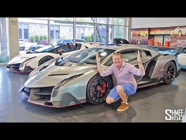 FINDING TWO UNICORNS! Lamborghini Veneno Coupe and Roadster