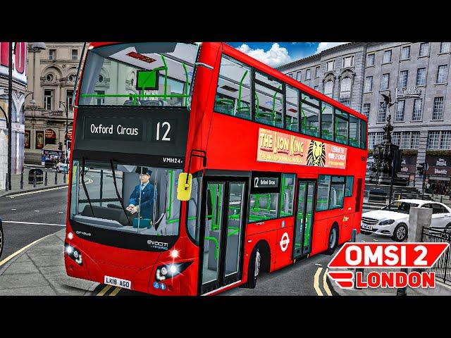 OMSI 2 LONDON: Im Doppeldecker auf der 12 vorbei am Westminster Palace  | Bus Simulator