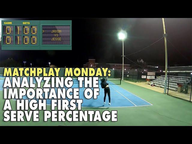 Matchplay Monday: Analyzing The Importance of a High First Serve Percentage