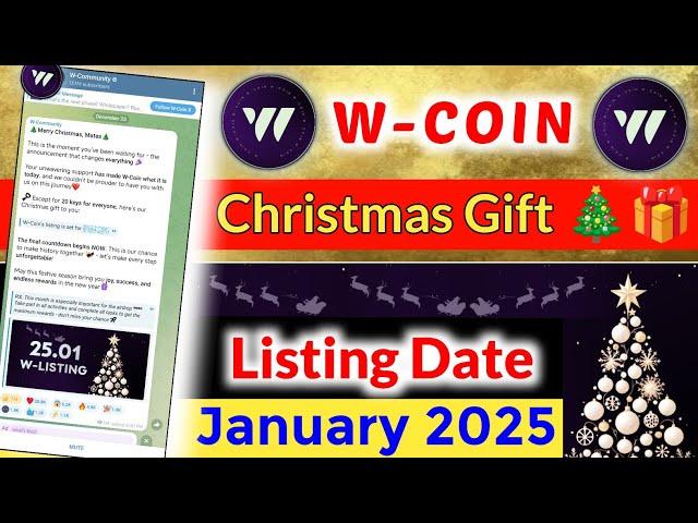 W Coin Listing Date | W Coin Airdrop listing Date | W-Coin Withdrawal | W coin New Update 2025