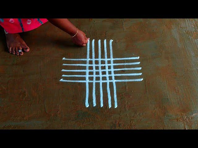 Aani madham Friday special kolamKavi rangoli designgeethala mugguluAadiveli kolamCreativeRangoli