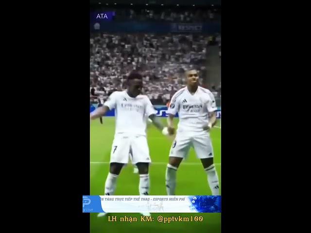 Lây nhiễm quả ăn mừng của thằng bạn mới vô nhóm #football #mbappe #bellingham #vinicius #realmarid