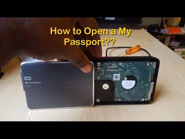 How to disassemble a  Western Digital My Passport external Hard drive easily
