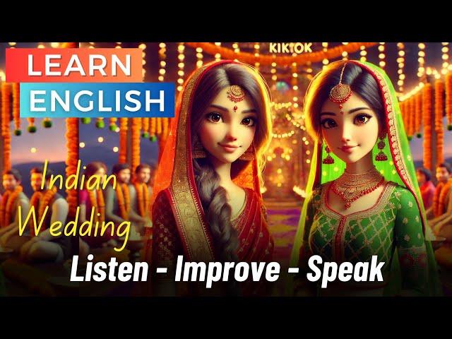 Daily Use Sentences || English Listening Practice - Speaking Skills || Indian Wedding