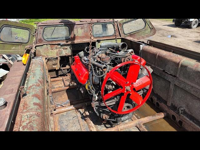 Мощный дизель ЯМЗ в ГАЗ 71 из СССР