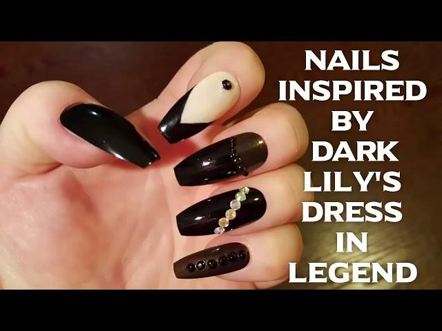 Legend - Dark Lily Inspired Nails