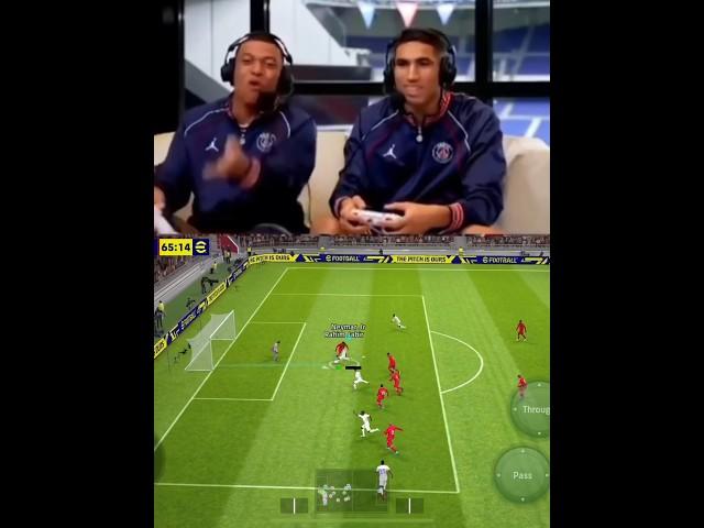 Mbappe And Hakimi tiki taka #shortsvideo #efootball23 #gaming #mbappe #hakimi