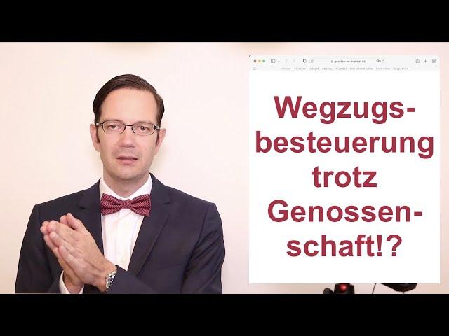 Wegzugsbesteuerung: durch Genossenschaft vermeiden?