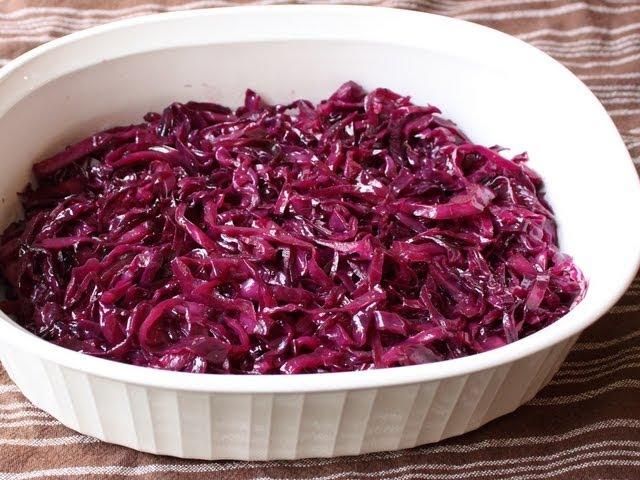 Braised Red Cabbage Recipe - Sweet & Sour Braised Red Cabbage Side Dish