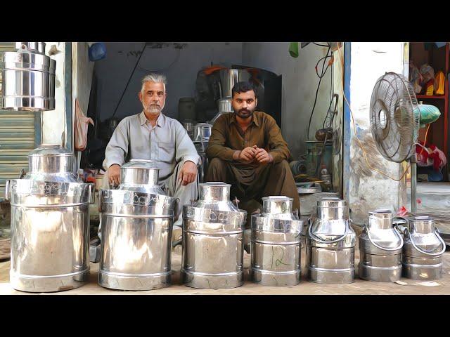 Traditional Milkman Churn Making | Vintage Milk Churn Manufacturing | Made Stainless Steel Milk Can