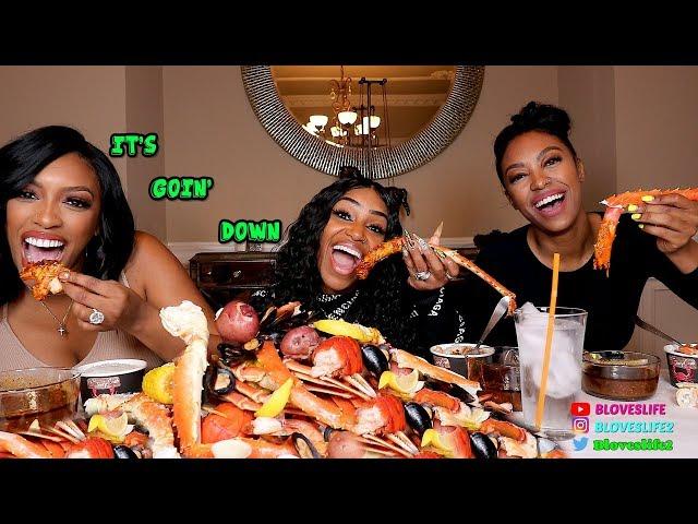 Seafood Boil with Porsha and Lauren Williams from Real Housewives of Atlanta