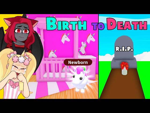 Our LEGENDARY Unicorns BIRTH TO DEATH In Adopt Me! (Roblox)