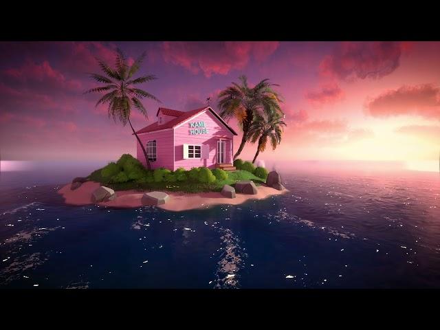 Dragon Ball Kame House Concept | Study, sleep and relax | 3D Ambience | ASMR | 4k.