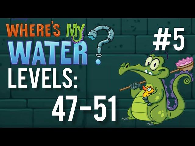 Swampy levels 47-51. Where is my water? Walkthrough #5 (No commentary)