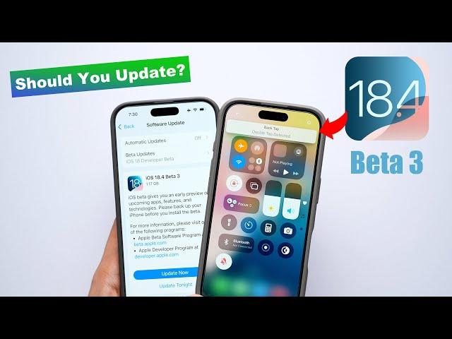 iOS 18.4 Beta 3 Released | What’s New? Features, Performance, Battery etc. (HINDI)