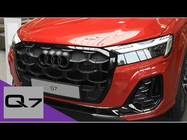 NEW Facelift 2024 Audi Q7 TDI, in Chilli red metallic