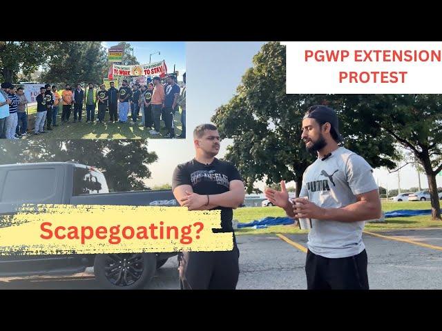 PGWP Extension Protest 2024 | Interview with Bikram | 295 Queen Street East | Brampton