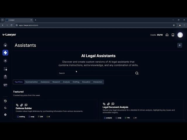 v-Lawyer: Artificial Intelligence Lawyer