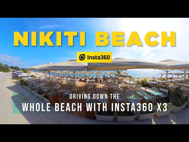 Nikiti Beach, Sithonia Halkidiki Greece  Tour an Entire Beach With The Insta360X3 