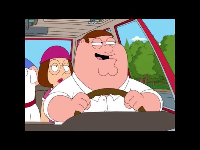 Family guy - Peter watch TV while driving