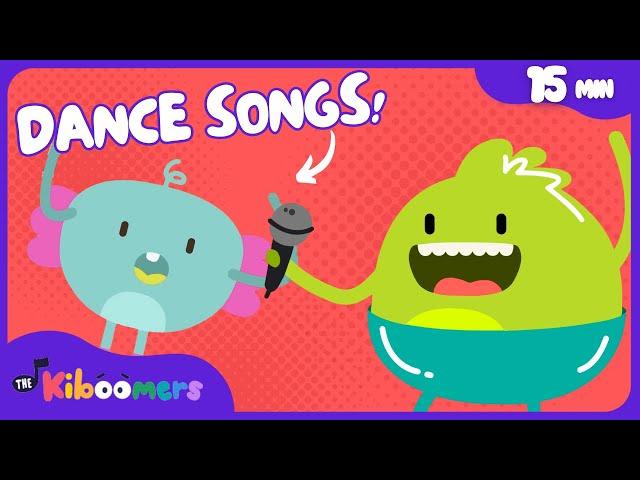 Floor Is Lava, Bear Hunt, Freeze Dance + More | 15min Dance Compilation | The Kiboomers Kids Songs