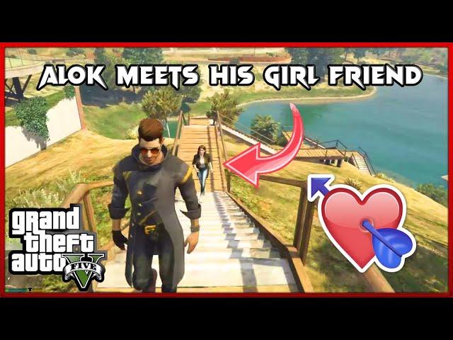 A DATE WITH ALOK's GIRLFRIEND | FREEFIRE x GTA V | SANZ GAMING TELUGU