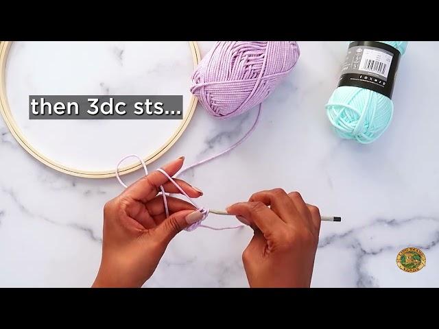 DIY Glow-in-the-Dark Floral Wreath | Crochet Tutorial with Lion Brand DIY Glow Cozy™ Yarn