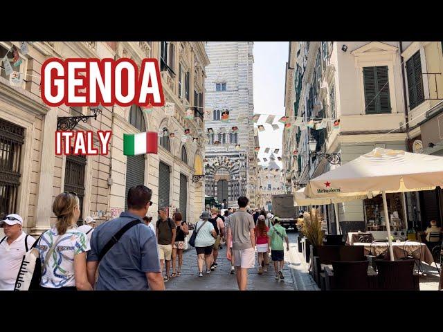 Genoa Italy  Walking Tour (part 1) July 5, 2024 4K 60fps