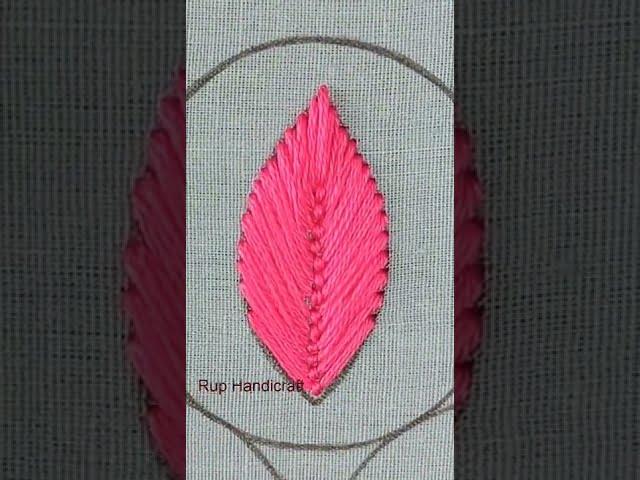 Basic Stitch Embroidery for Beginners, Easy Fly Stitch Tutorial, Fly Stitch Leaf Embroidery by Hand