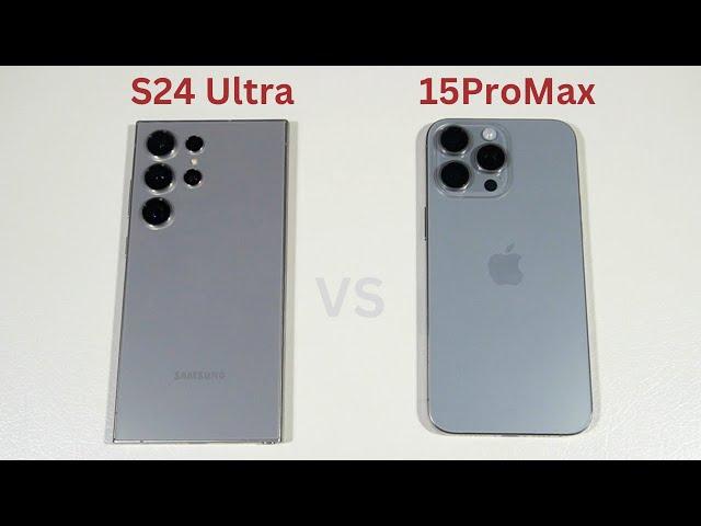 Samsung Galaxy S24 Ultra vs iPhone 15 Pro Max Speed Test and Camera Comparison