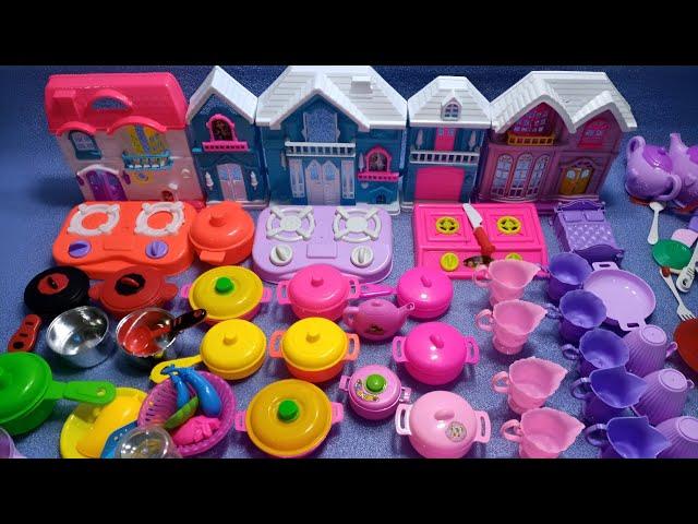 5 Minutes Satisfying with Unboxing frozen home Kitty Kitchen Set | Cute Tiny Kitchen Set ASMR