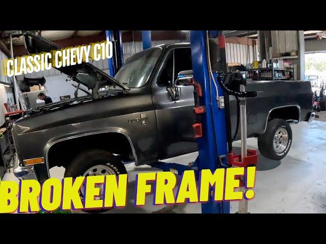 Severe Frame Damage! Not What YOU Think! OBS Chevy C10