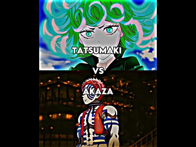 Tatsumaki vs Akaza | Demon Slayer x One Punch Man #anime #animeedit #shorts #viral