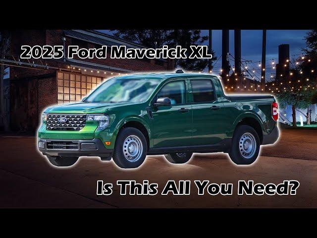 2025 FORD MAVERICK XL: So Much Standard Equipment