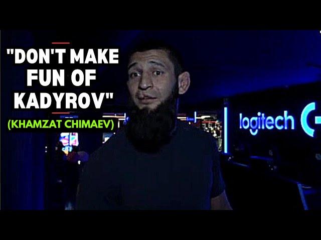 Khamzat Chimaev Gets Angry And Leaves After Reporter Makes Fun Of Chechen Leader Ramzan Kadyrov