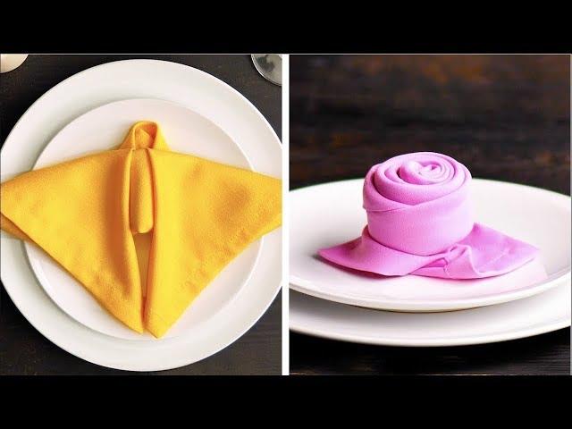 12 IDEAS GENIALES DE DOBLADO DE SERVILLETAS