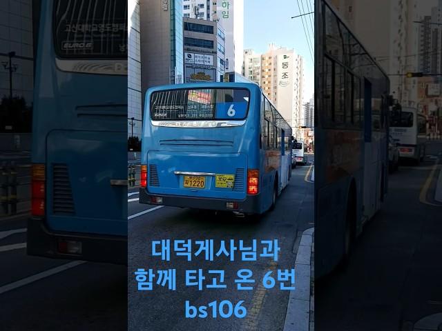 부산시내버스 6번 괴정사거리 발차