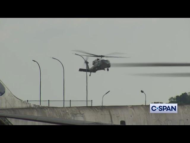 First time ever Marine One w/ sitting U.S. president flies over Amazon rainforest Brazil (11-17-2024