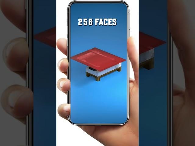 Minecraft Villager Bed 1 Face to 16,384 Faces.