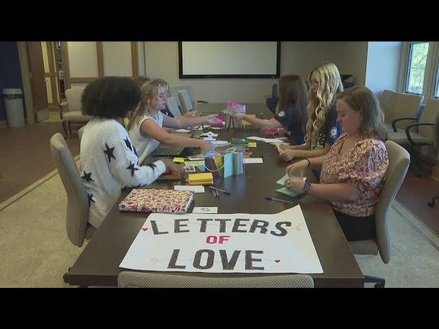 Student organization sends letters of love to Helene victims