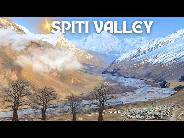 Spiti valley drone view 4k | भारतातील सर्वात थंड वाळवंट असणाऱ्या काझा शहराचं विहंगम दृष्य