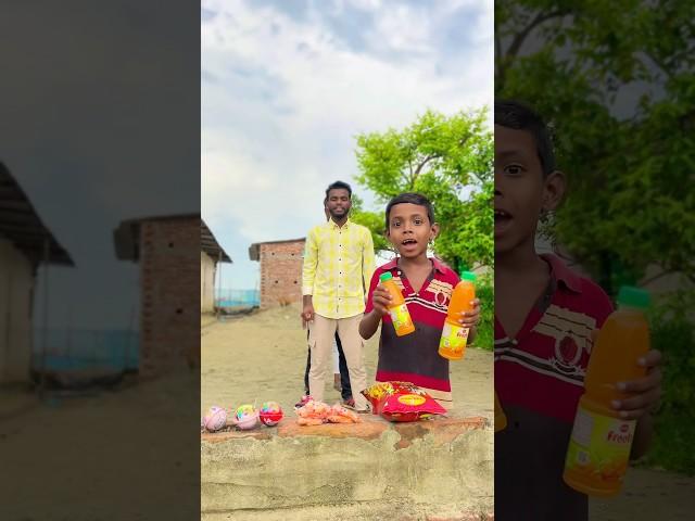 Raju and his brother got mango juice and chips  #shorts #trending #funny #viralshorts