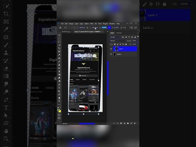How to create Mockup in Photoshop || #youtubeshorts #shorts #viral