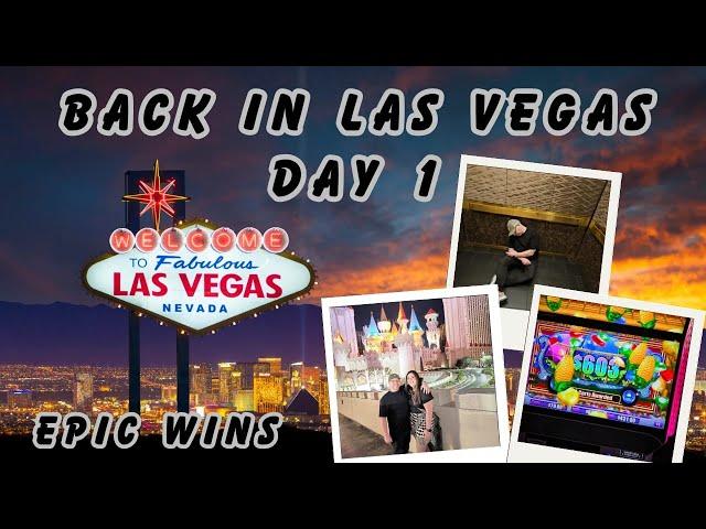 Las Vegas Day 1: Lost Luggage Drama, Luxor Hotel Check-In & Big Wins on the Slots!