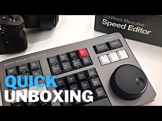 Quick unboxing Blackmagic Design DaVinci Resolve Speed Editor