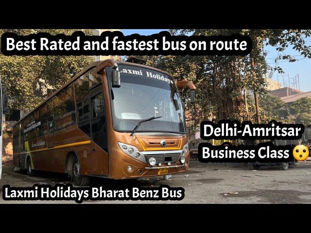 Traveling in best rated and fastest bus by Laxmi Holidays I दिल्ली-अमृतसर रूट पे लग्जरी बस I