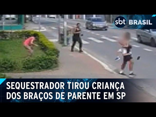 Homem é preso por tentativa de sequestro de criança em SP | SBT Brasil (22/11/24)